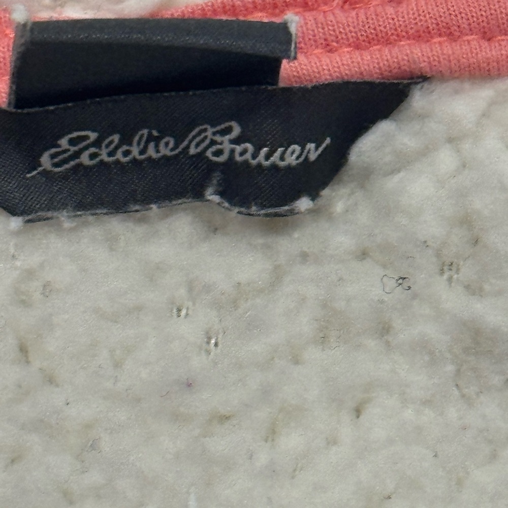 Baby Eddie Bauer Pink and Cream Hooded Sherpa Jacket - Picture 5 of 8